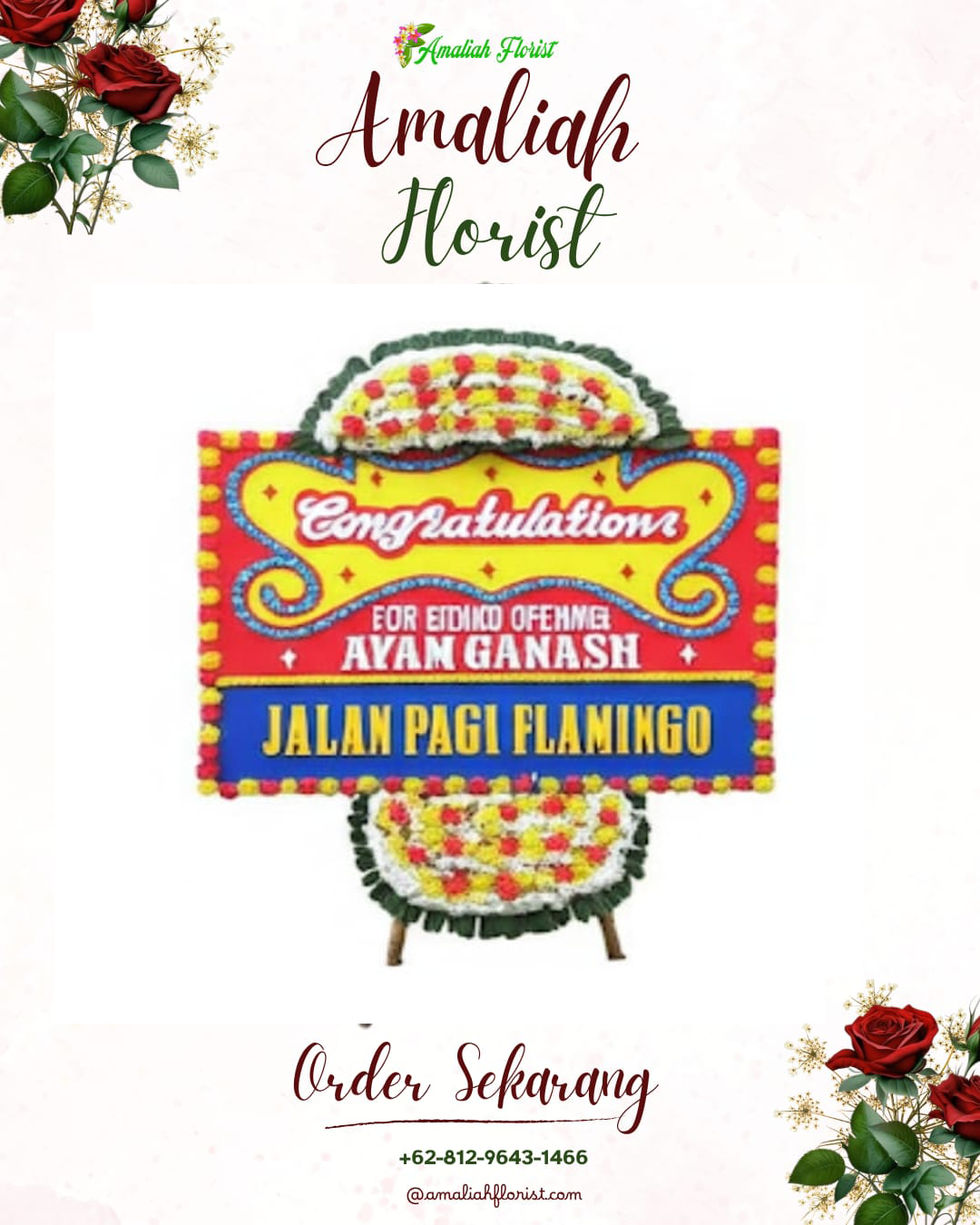 Sewa Papan Bunga Kemiri